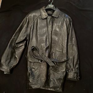 Tanners Ave Mens Leather Coat